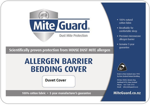 MiteGuard Dust Mite Barrier Duvet Cover